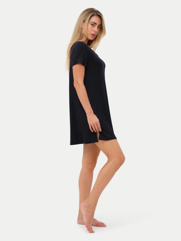 Short Sleeve Short Bamboo Sleepshirt - Image 8
