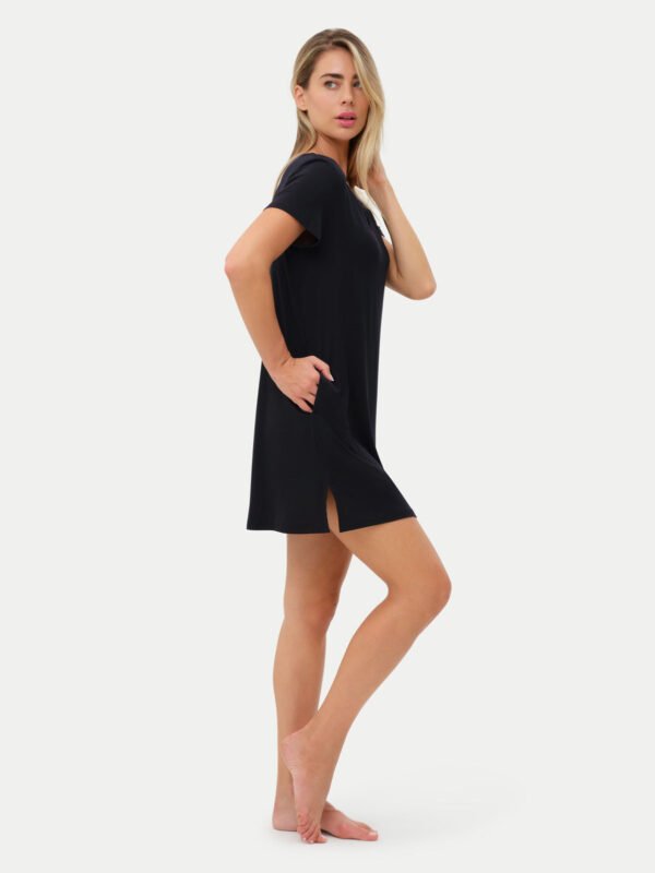Short Sleeve Short Bamboo Sleepshirt - Image 9