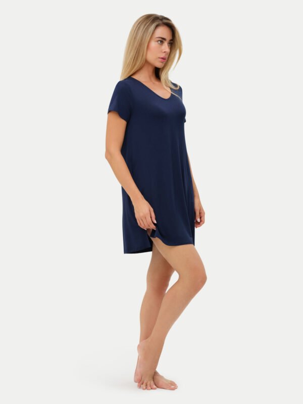 Short Sleeve Short Bamboo Sleepshirt - Image 75