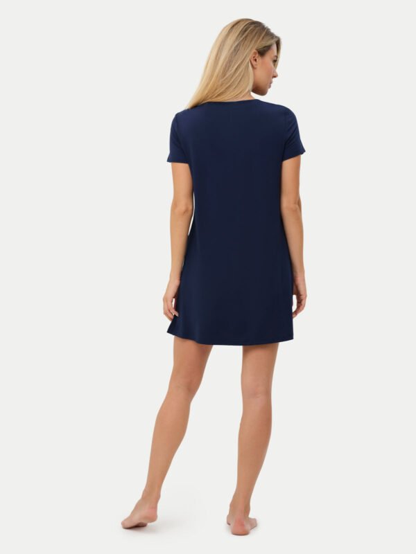 Short Sleeve Short Bamboo Sleepshirt - Image 77
