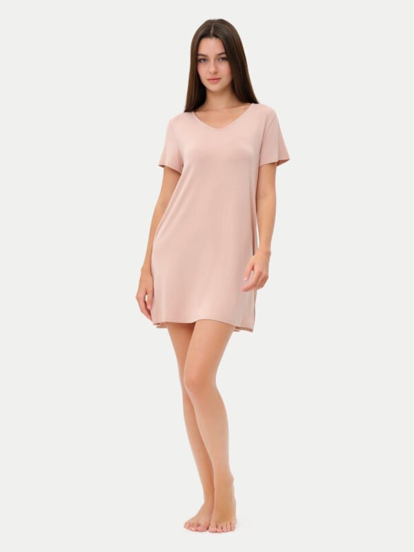 Short Sleeve Short Bamboo Sleepshirt - Image 18