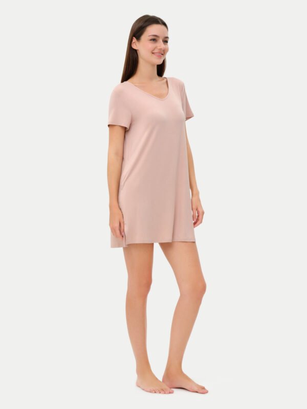 Short Sleeve Short Bamboo Sleepshirt - Image 19