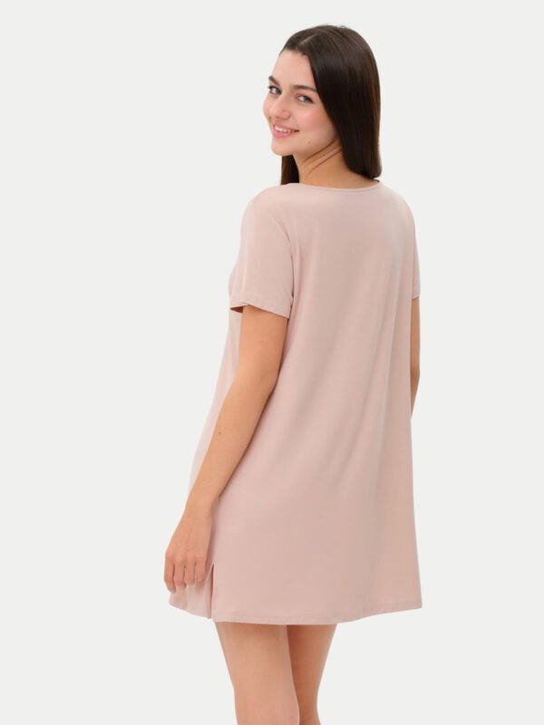Short Sleeve Short Bamboo Sleepshirt - Image 20
