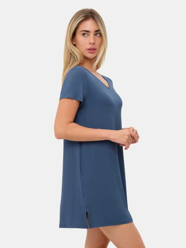 Short Sleeve Short Bamboo Sleepshirt - Image 85