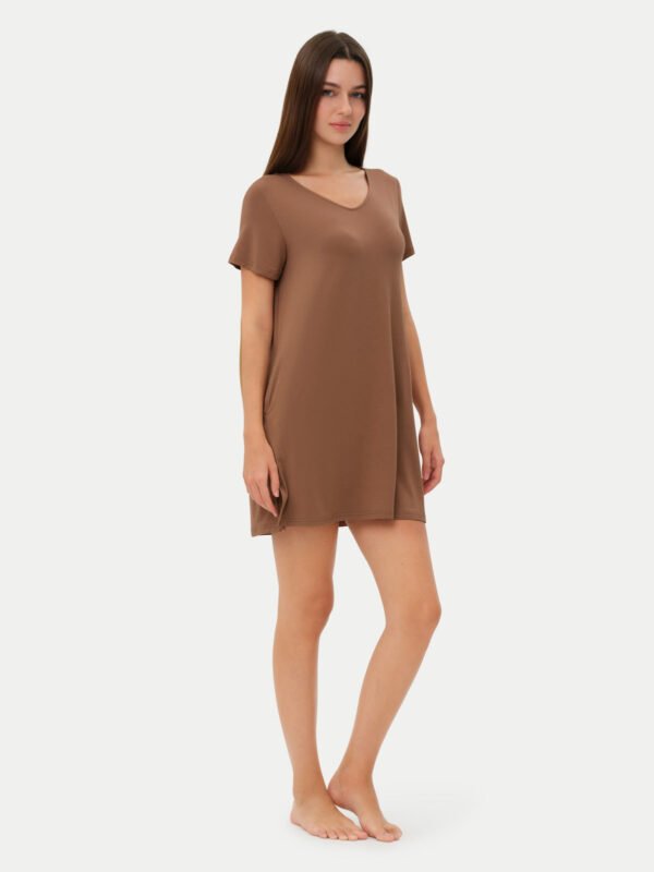Short Sleeve Short Bamboo Sleepshirt - Image 37