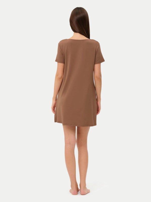 Short Sleeve Short Bamboo Sleepshirt - Image 38