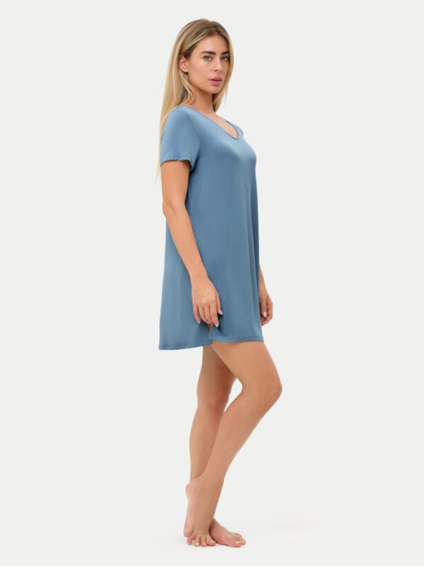 Short Sleeve Short Bamboo Sleepshirt - Image 30