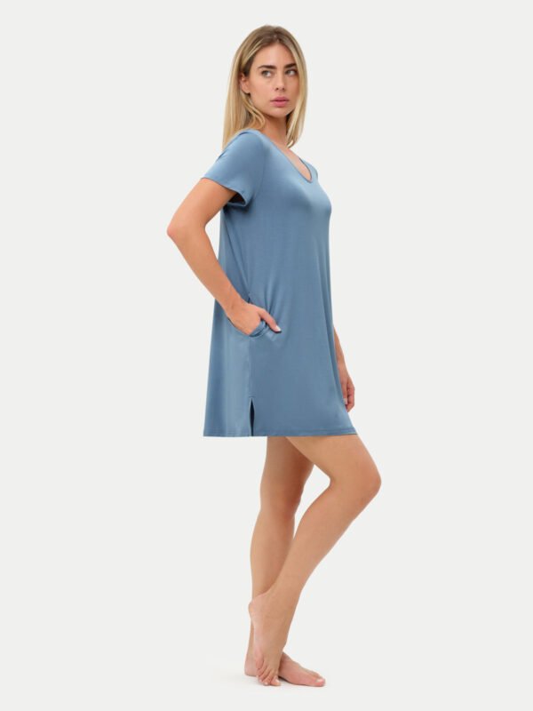 Short Sleeve Short Bamboo Sleepshirt - Image 31