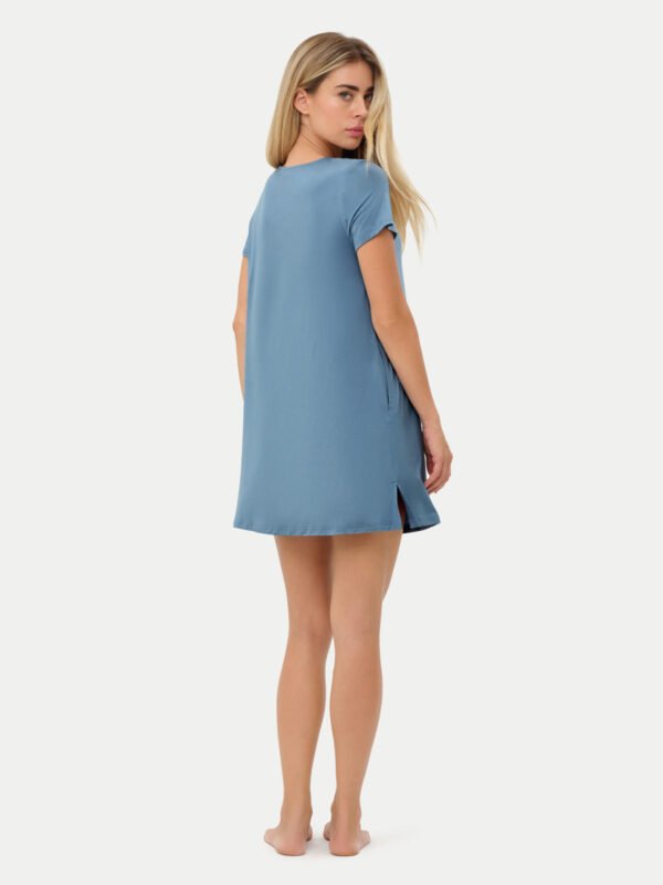 Short Sleeve Short Bamboo Sleepshirt - Image 32