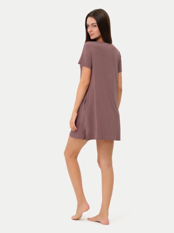 Short Sleeve Short Bamboo Sleepshirt - Image 93