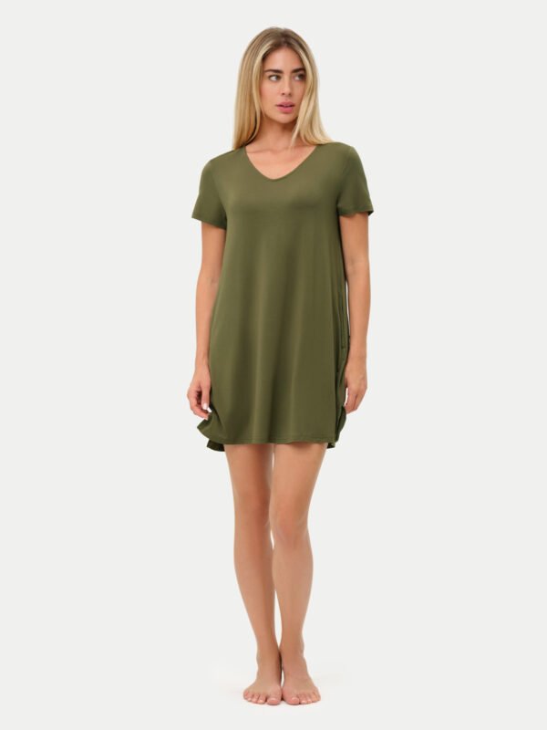 Short Sleeve Short Bamboo Sleepshirt - Image 62