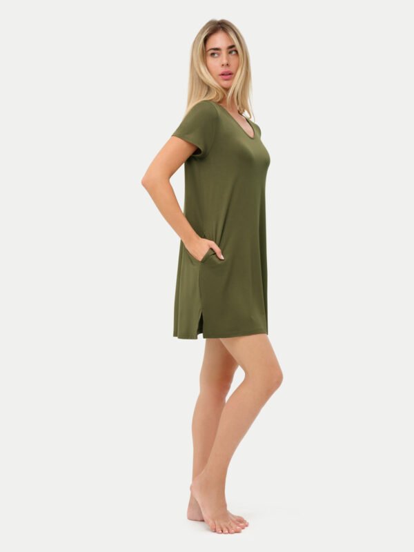 Short Sleeve Short Bamboo Sleepshirt - Image 63
