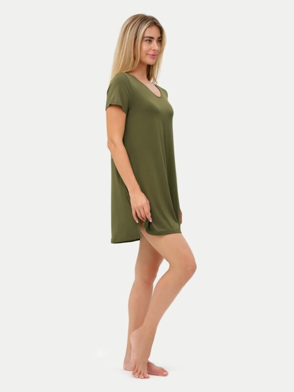 Short Sleeve Short Bamboo Sleepshirt - Image 64