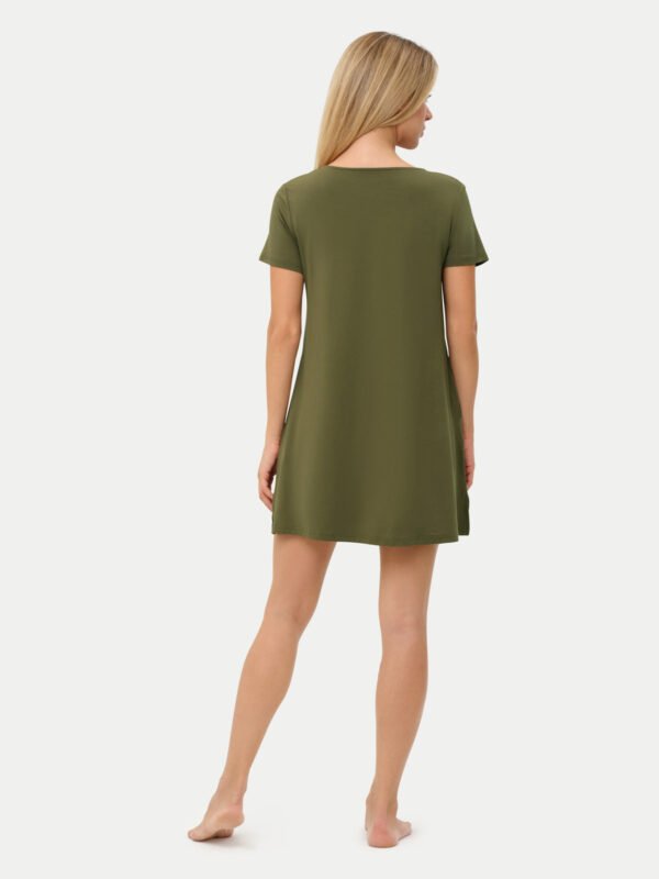 Short Sleeve Short Bamboo Sleepshirt - Image 65