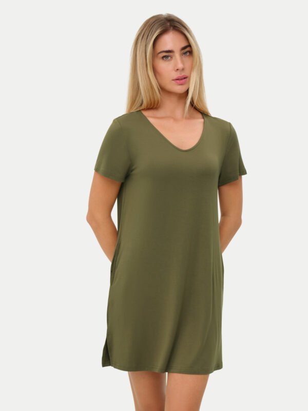 Short Sleeve Short Bamboo Sleepshirt - Image 66