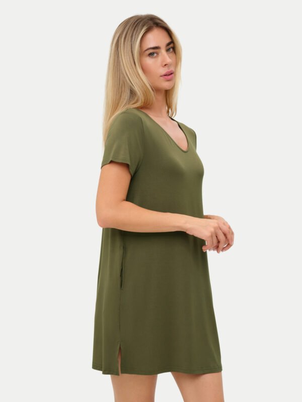 Short Sleeve Short Bamboo Sleepshirt - Image 67