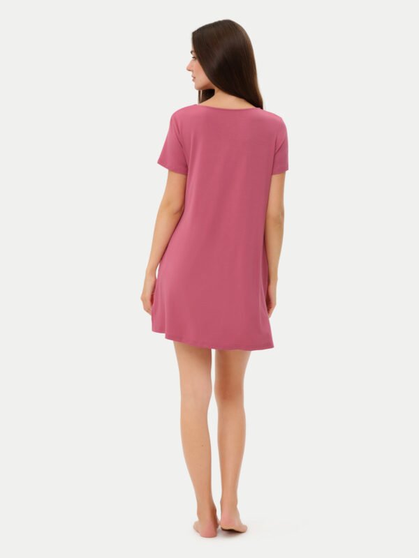Short Sleeve Short Bamboo Sleepshirt - Image 48