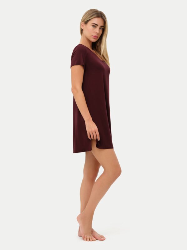 Short Sleeve Short Bamboo Sleepshirt - Image 51