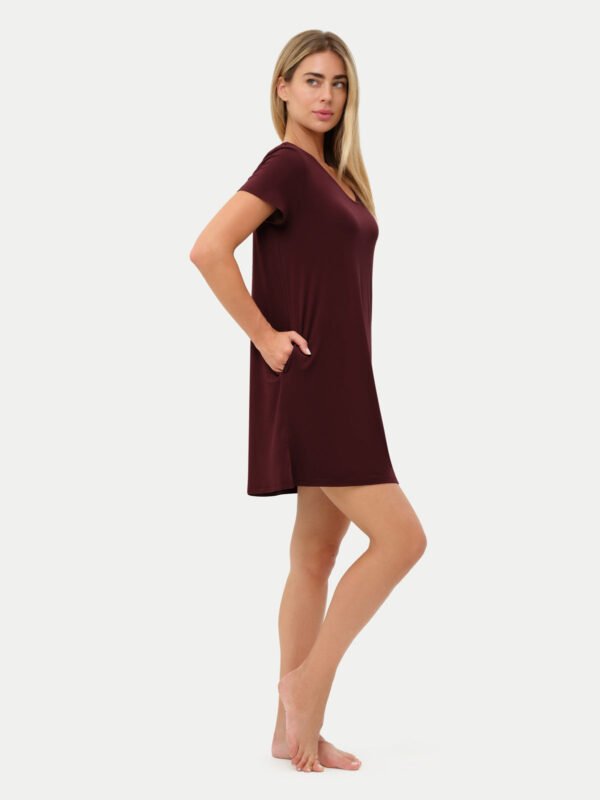Short Sleeve Short Bamboo Sleepshirt - Image 52