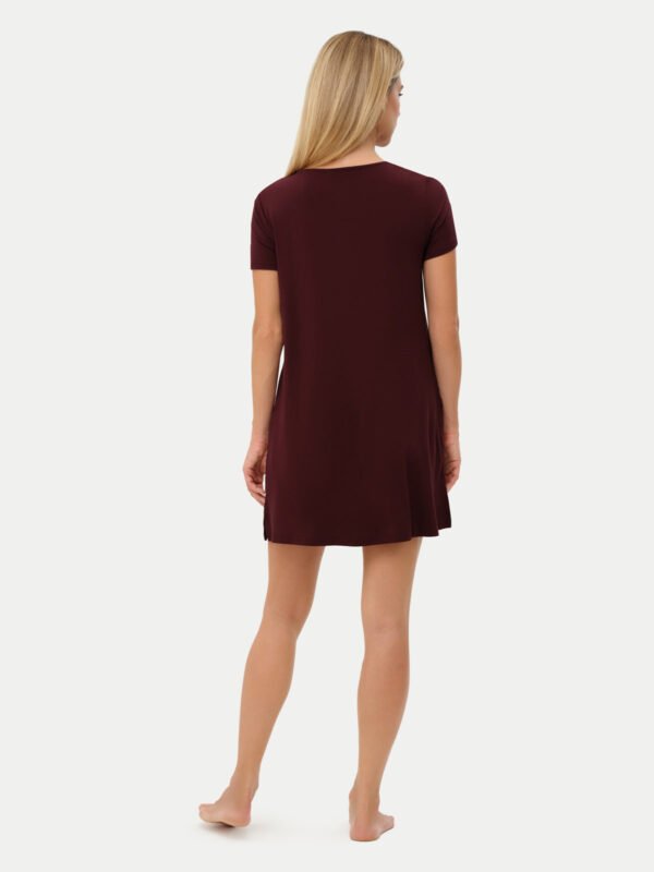 Short Sleeve Short Bamboo Sleepshirt - Image 53