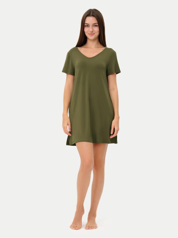 Short Sleeve Short Bamboo Sleepshirt - Image 68
