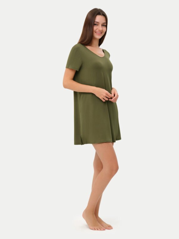 Short Sleeve Short Bamboo Sleepshirt - Image 69