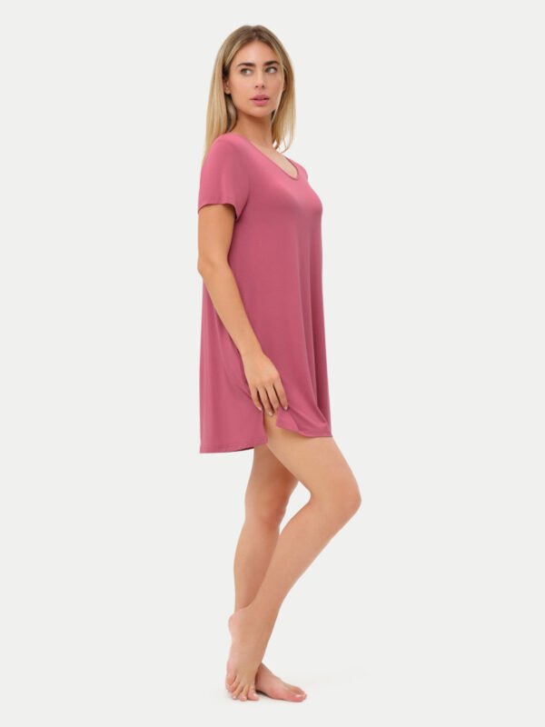Short Sleeve Short Bamboo Sleepshirt - Image 41