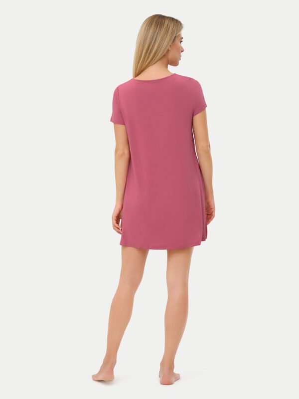 Short Sleeve Short Bamboo Sleepshirt - Image 43