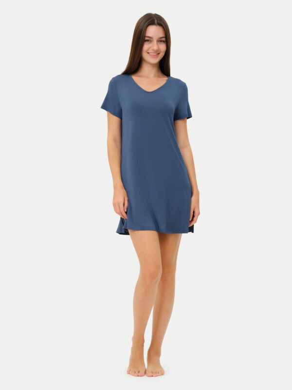 Short Sleeve Short Bamboo Sleepshirt - Image 87