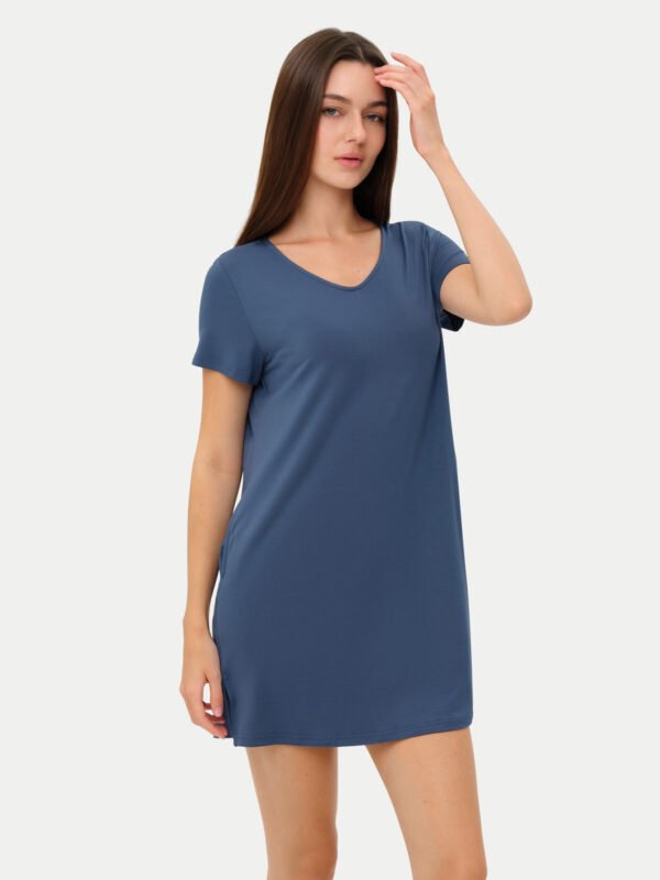 Short Sleeve Short Bamboo Sleepshirt - Image 89
