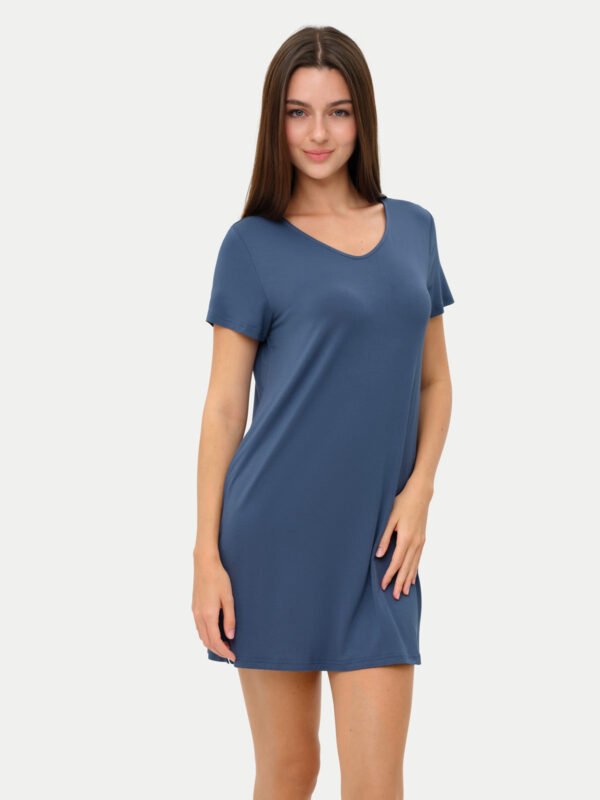 Short Sleeve Short Bamboo Sleepshirt - Image 90