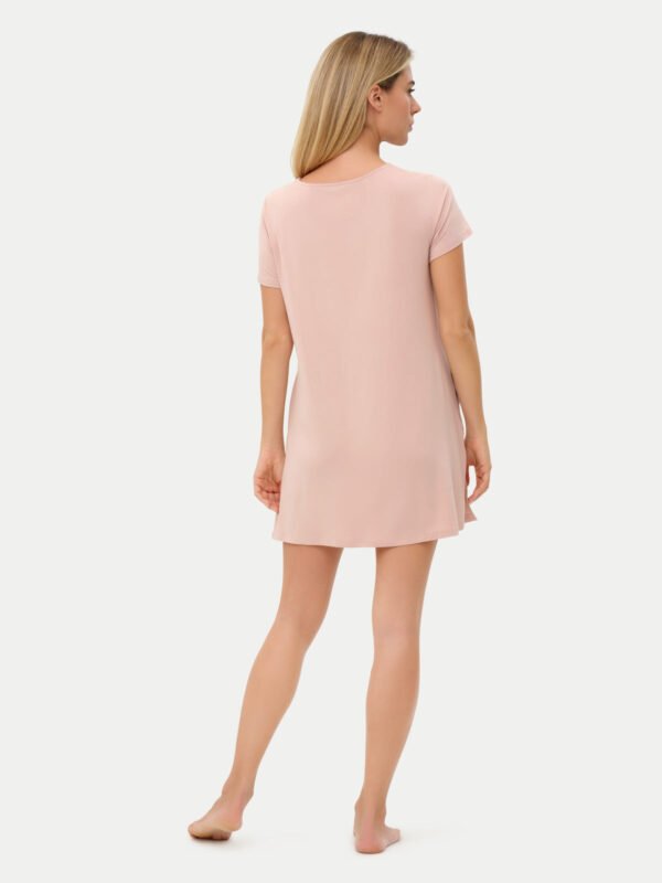 Short Sleeve Short Bamboo Sleepshirt - Image 27