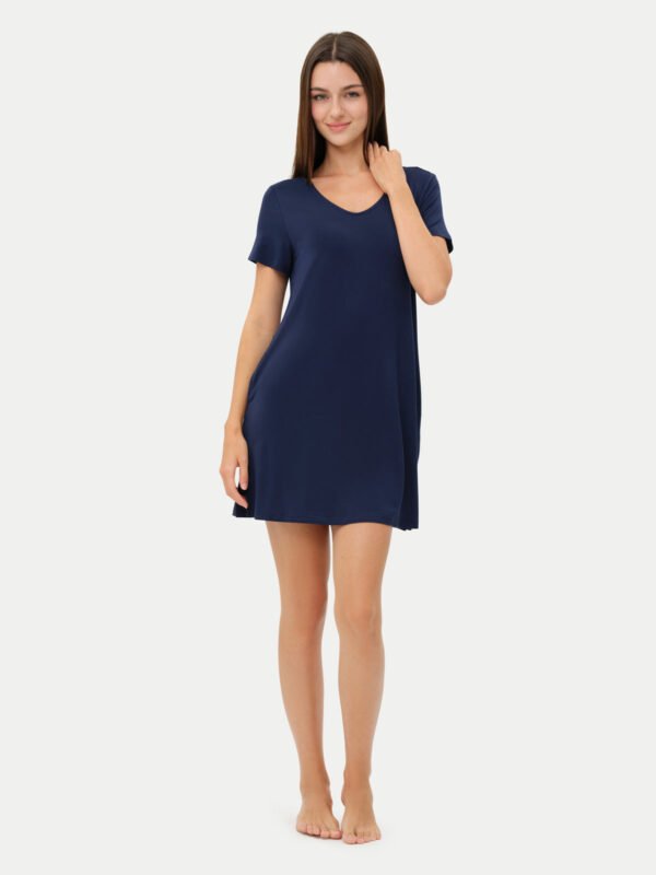 Short Sleeve Short Bamboo Sleepshirt - Image 80
