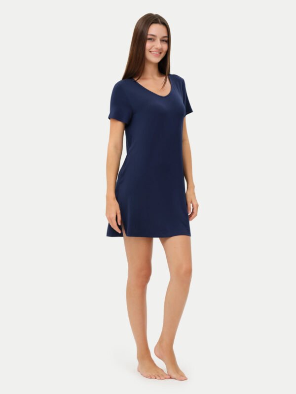 Short Sleeve Short Bamboo Sleepshirt - Image 81