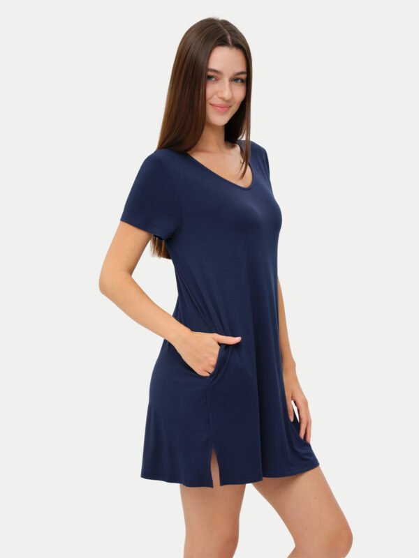 Short Sleeve Short Bamboo Sleepshirt - Image 72