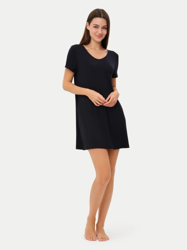 Short Sleeve Short Bamboo Sleepshirt - Image 12
