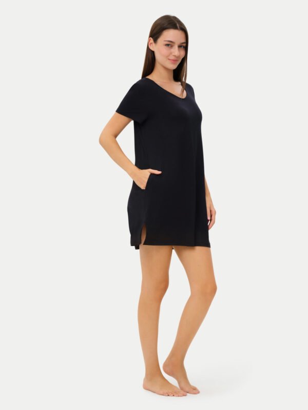 Short Sleeve Short Bamboo Sleepshirt - Image 13