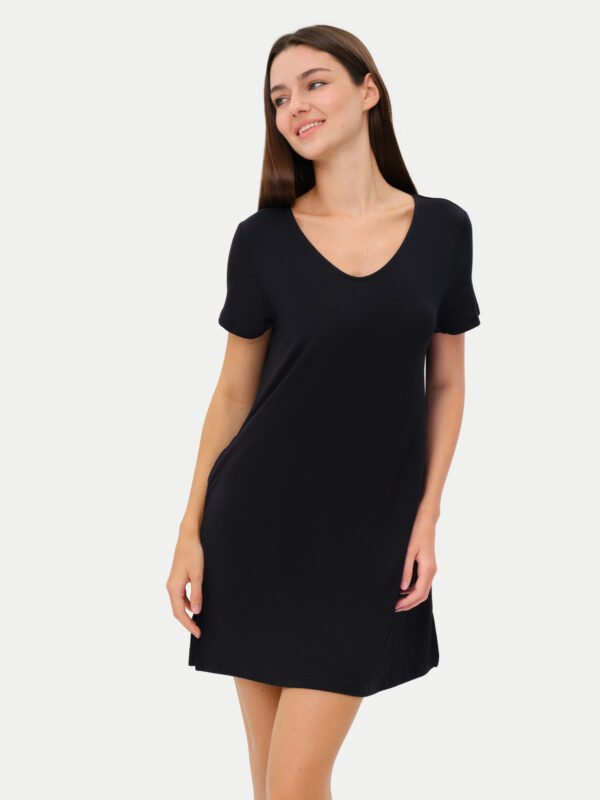 Short Sleeve Short Bamboo Sleepshirt - Image 15