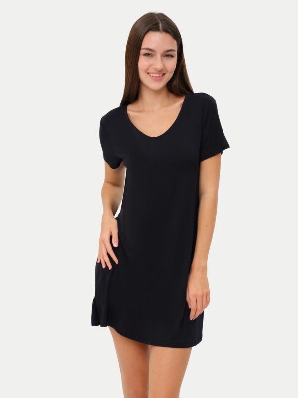 Short Sleeve Short Bamboo Sleepshirt - Image 16