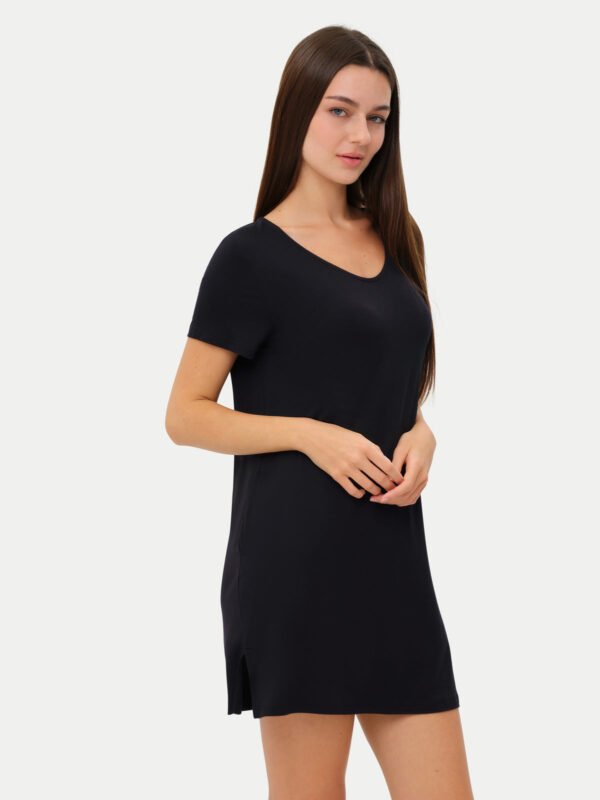 Short Sleeve Short Bamboo Sleepshirt - Image 17