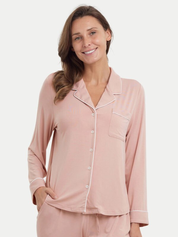 Long Sleeve Bamboo Pajama Shirt - Image 2