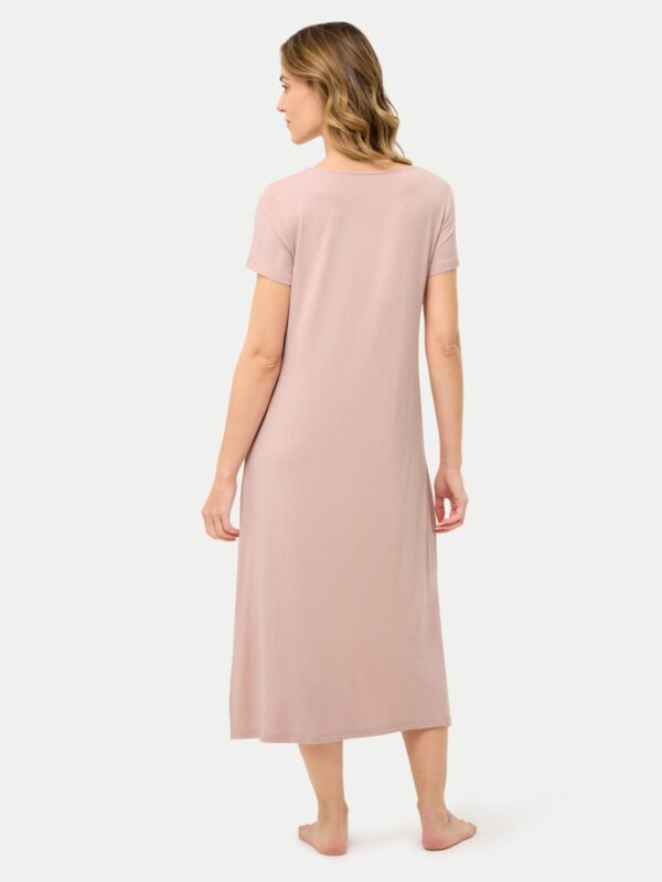 Short Sleeve Long Bamboo Sleepshirt - Image 10