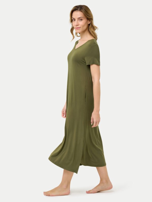 Short Sleeve Long Bamboo Sleepshirt - Image 50