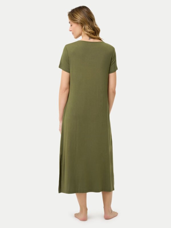 Short Sleeve Long Bamboo Sleepshirt - Image 51