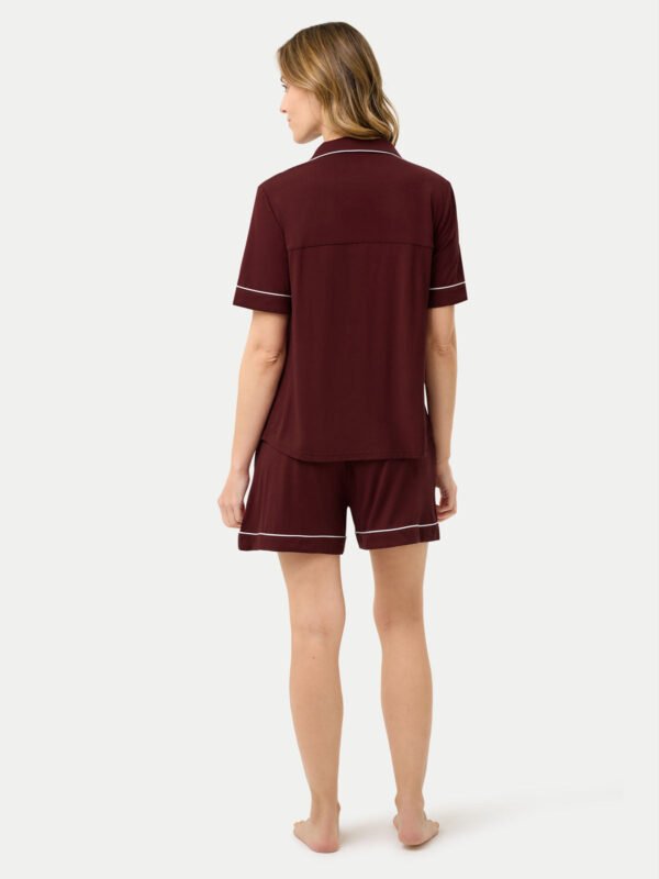 Short Sleeve Bamboo Pajama Shirt - Image 54