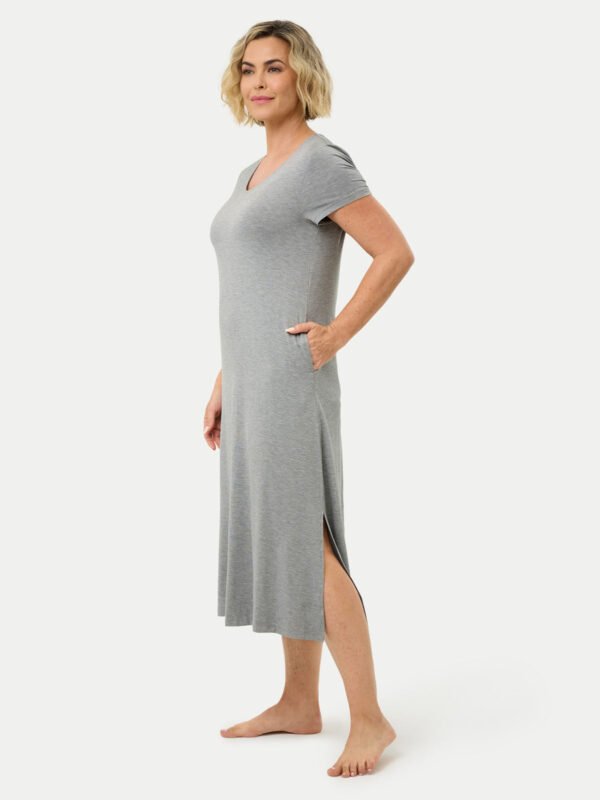 Short Sleeve Long Bamboo Sleepshirt - Image 38