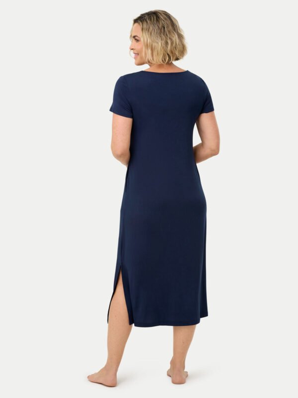 Short Sleeve Long Bamboo Sleepshirt - Image 34