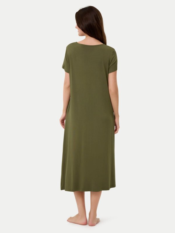 Short Sleeve Long Bamboo Sleepshirt - Image 30