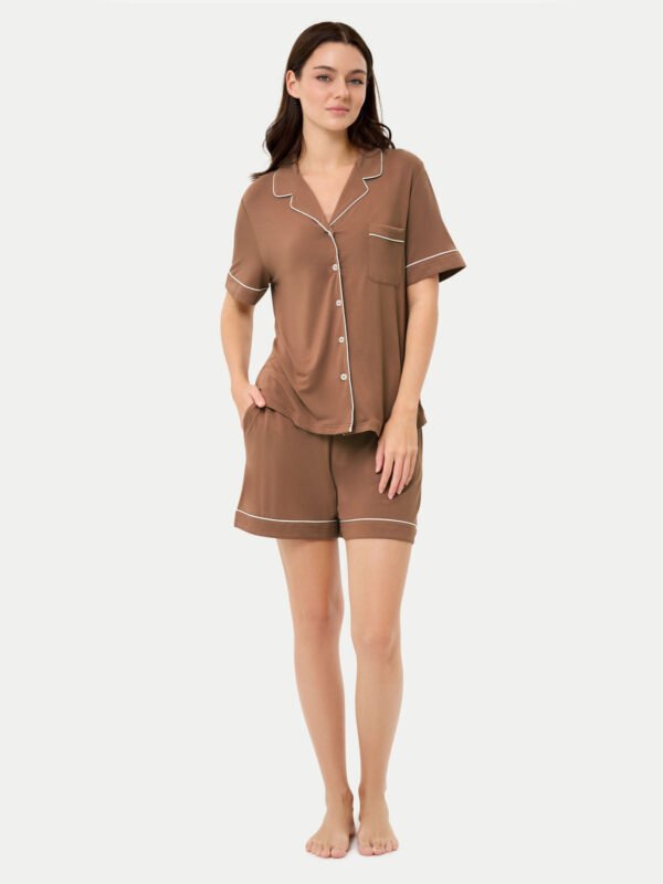Short Sleeve Bamboo Pajama Shirt - Image 44