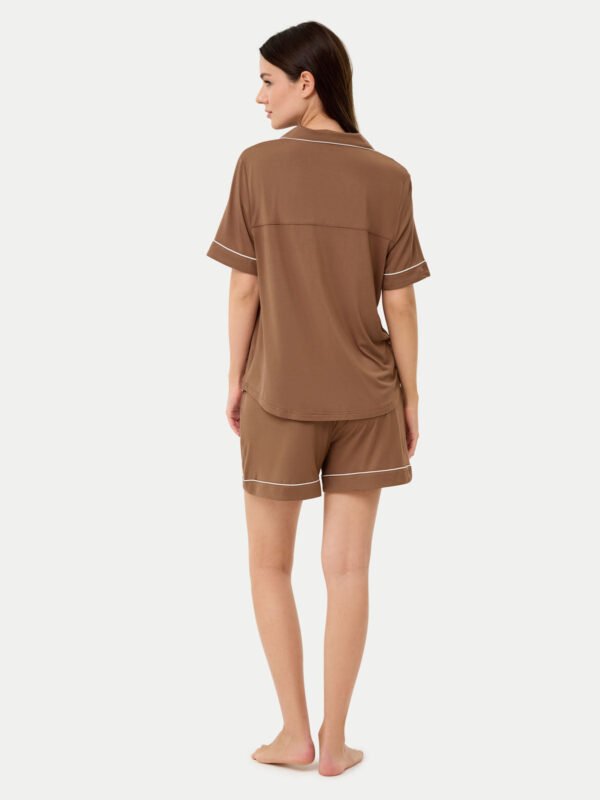 Short Sleeve Bamboo Pajama Shirt - Image 47